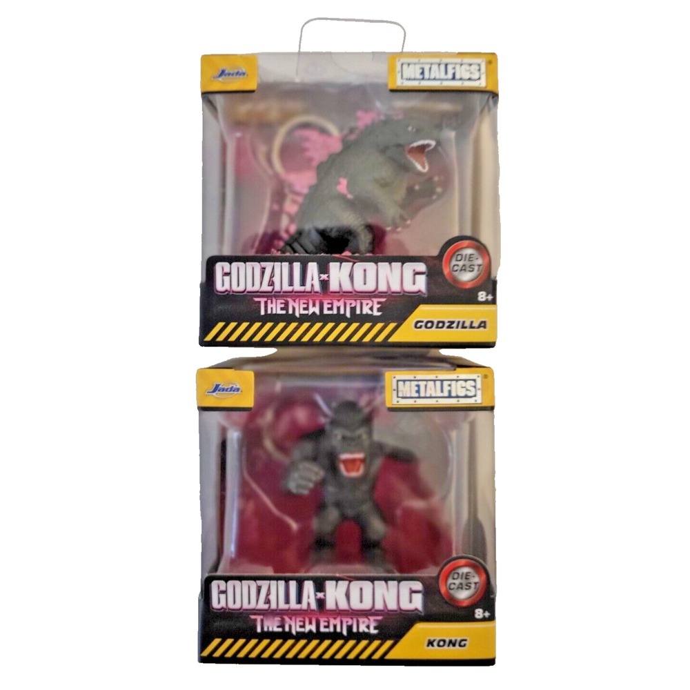 Godzilla‎ x Kong The New Empire 2024 Jada MetalFigs 2.5"  Set Of 2 New